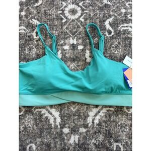 Joy Lab Size XL Green Athletic Sports Bra Adjustable Straps Removable Pads